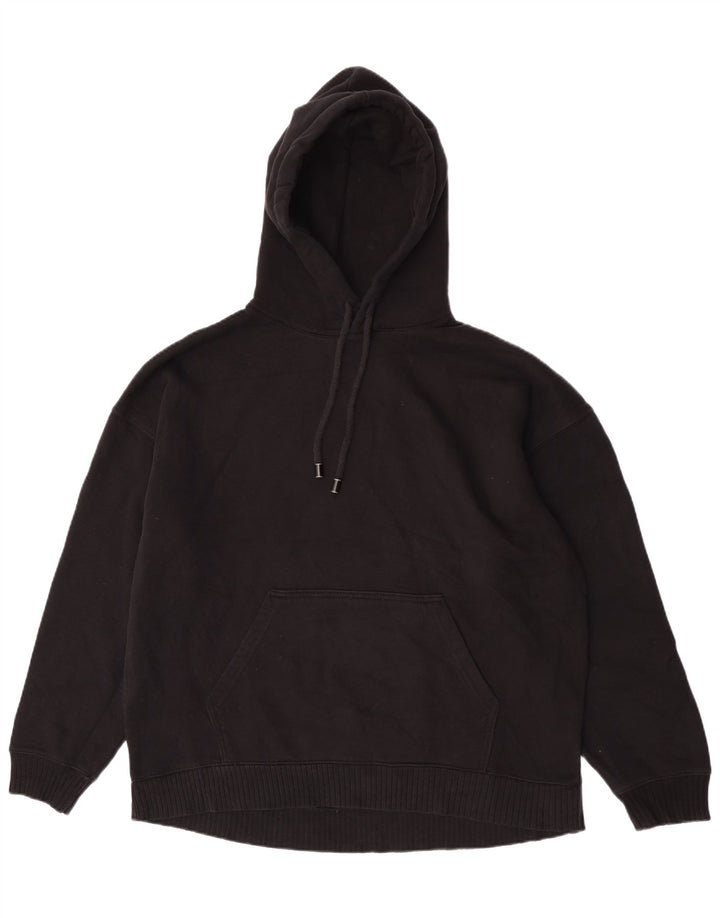 Zara Jersey con capucha extragrande para mujer UK 44 Mediano Negro