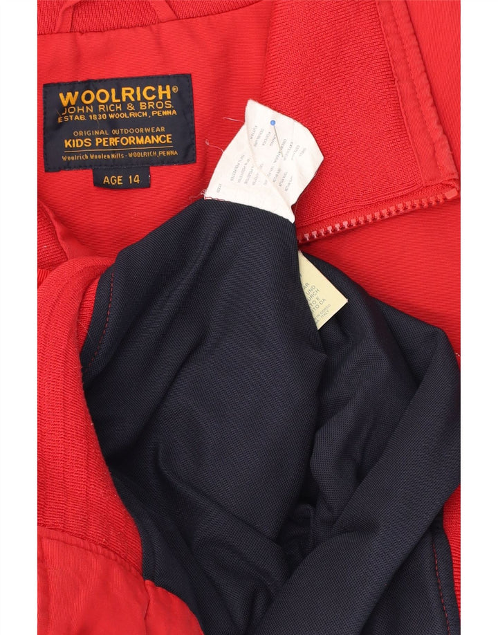 Woolrich Cazadora Bomber Niño 13-14 Años Rojo Poliéster