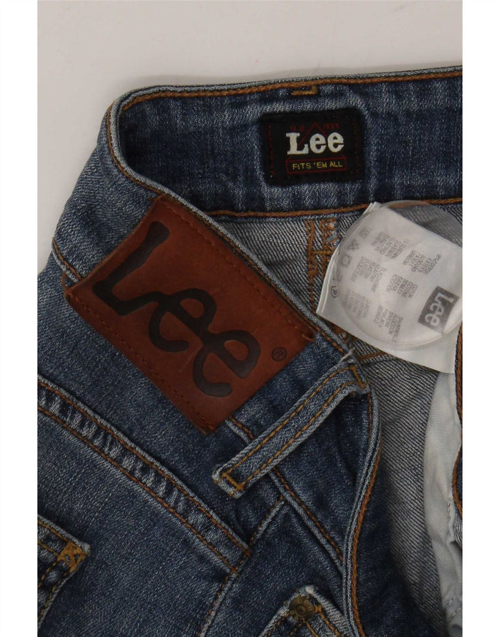Vaqueros Lee Amy Rectos Mujer W30 L29 Algodón Azul