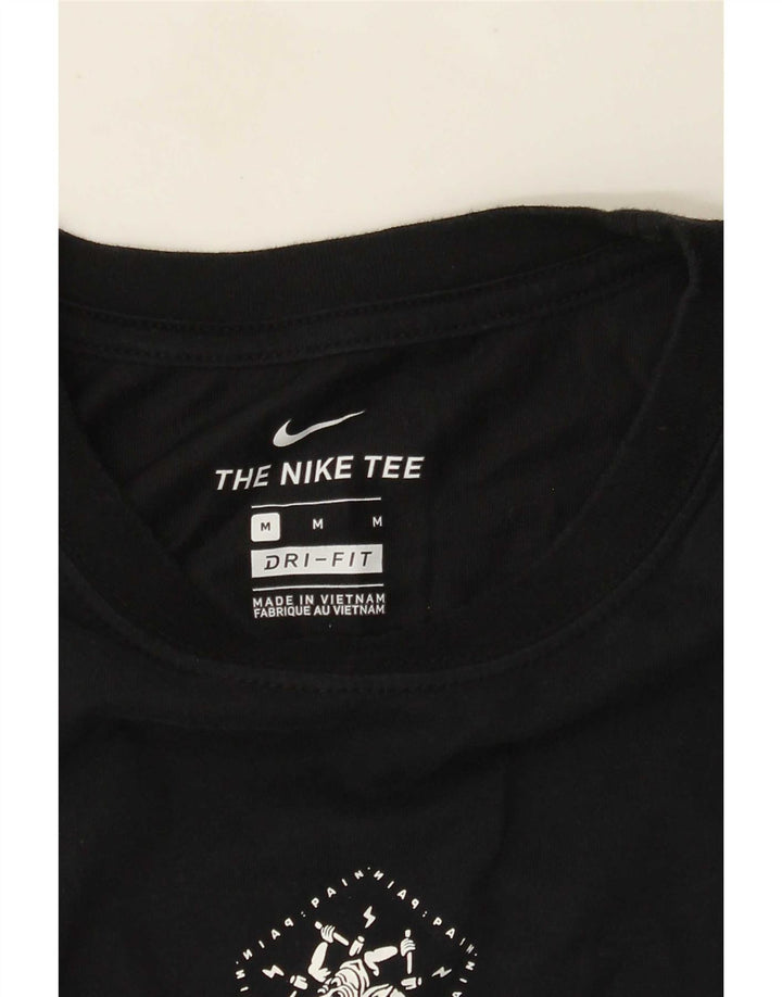 Nike Dri Fit Graphic Camiseta sin mangas para hombre, talla mediana, color negro