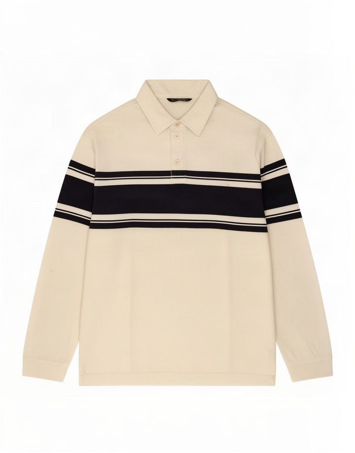 Marks & Spencer Polo azul Harbor para hombre, talla grande, color blanco