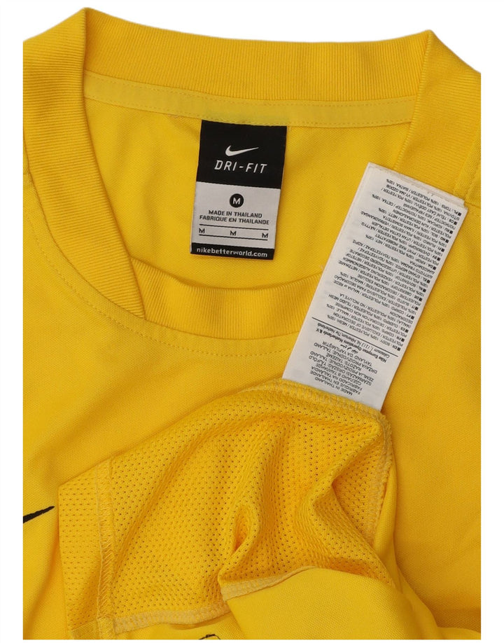Camiseta Nike Dri Fit para hombre, color amarillo medio