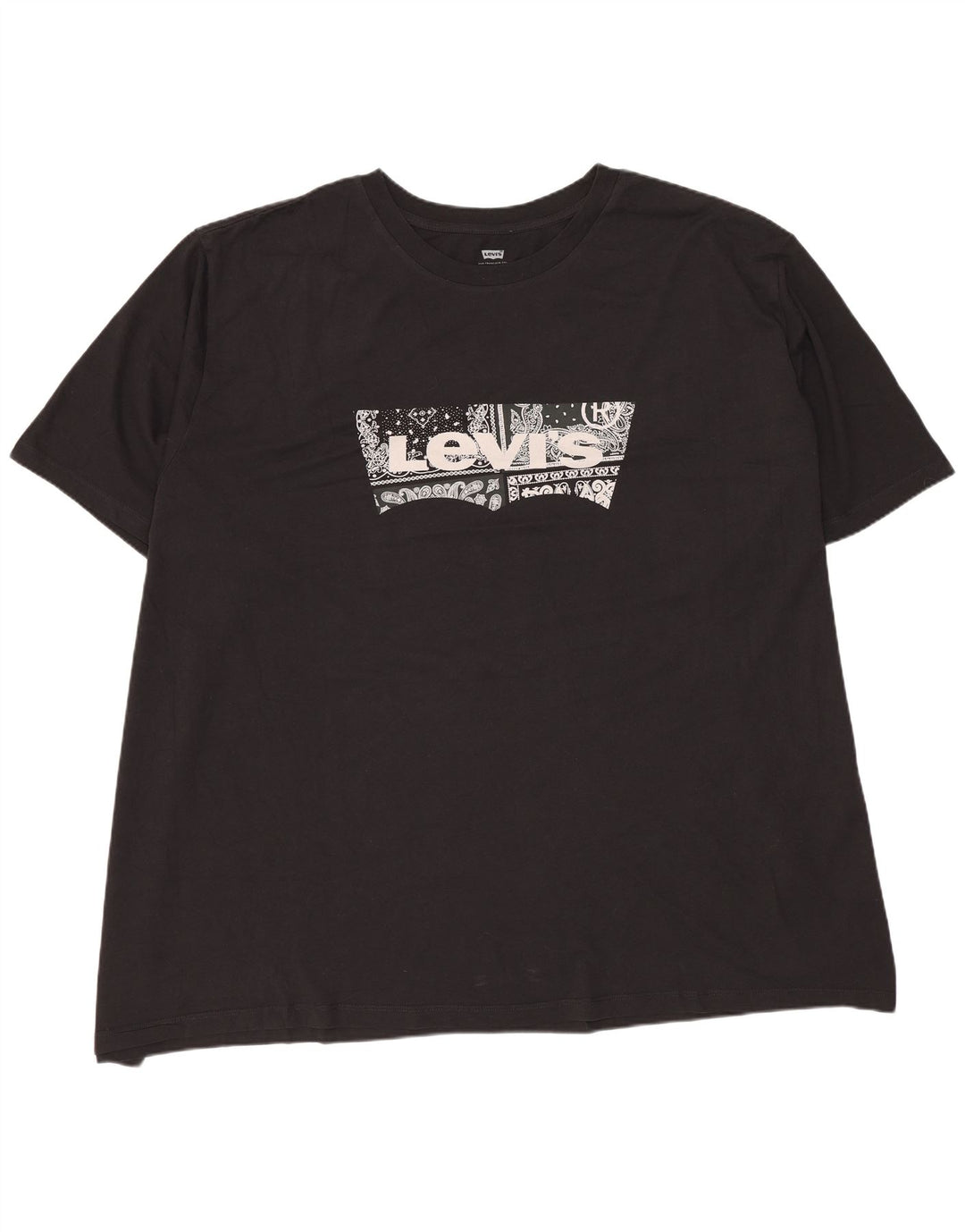 Levi's Camiseta gráfica para hombre Top 5XL Algodón negro