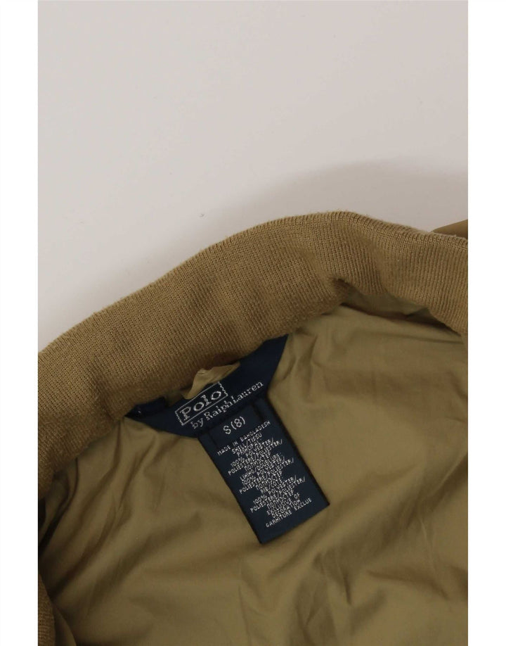 Polo Ralph Lauren Chaqueta Bomber con Capucha para Niños 7-8 Años Pequeña Beige Poliéster