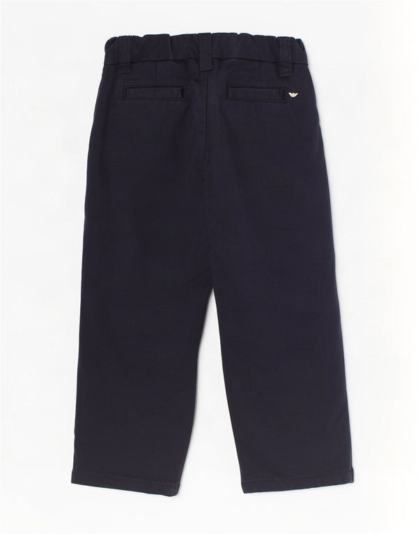 Armani Pantalones cortos chinos rectos para bebés de 3 a 6 meses W16 L8 Algodón azul marino