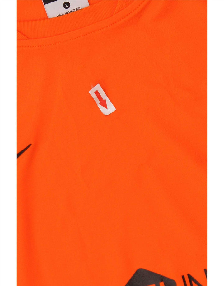 Camiseta Nike Mujer Graphic Top Grande Naranja Poliéster