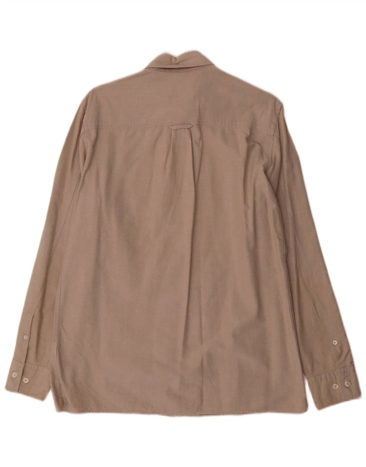 Camisa Massimo Dutti Hombre Algodón Beige Medio