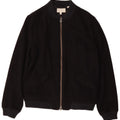 Jack Wills Chaqueta Bomber para Hombre UK 38 Mediana Lana Azul Marino