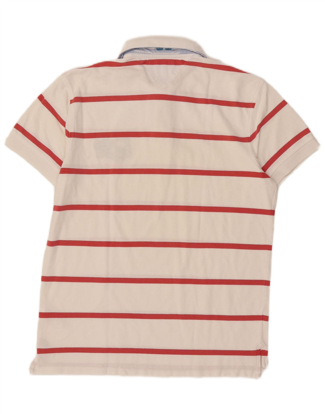 Polo Tommy Hilfiger Hombre De Algodón A Rayas Blanco Mediano