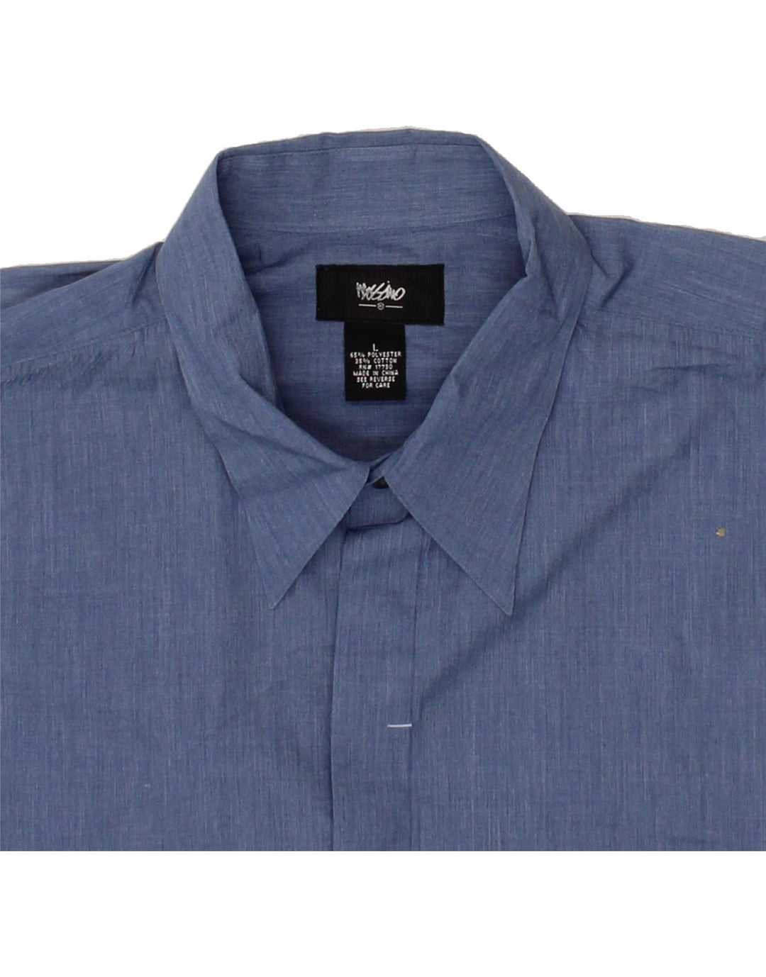 MOSSIMO Mens Short Sleeve Shirt Large Blue Cotton Vintage Mossimo and Second-Hand Mossimo from Messina Hembry 