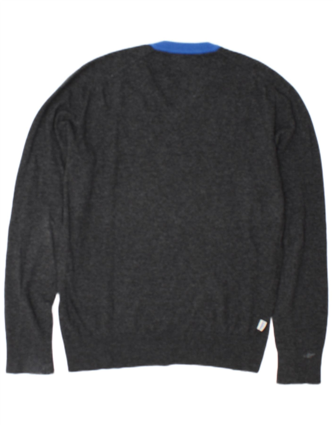 Franklin Marshall - Jersey con cuello en V para hombre, viscosa gris medio