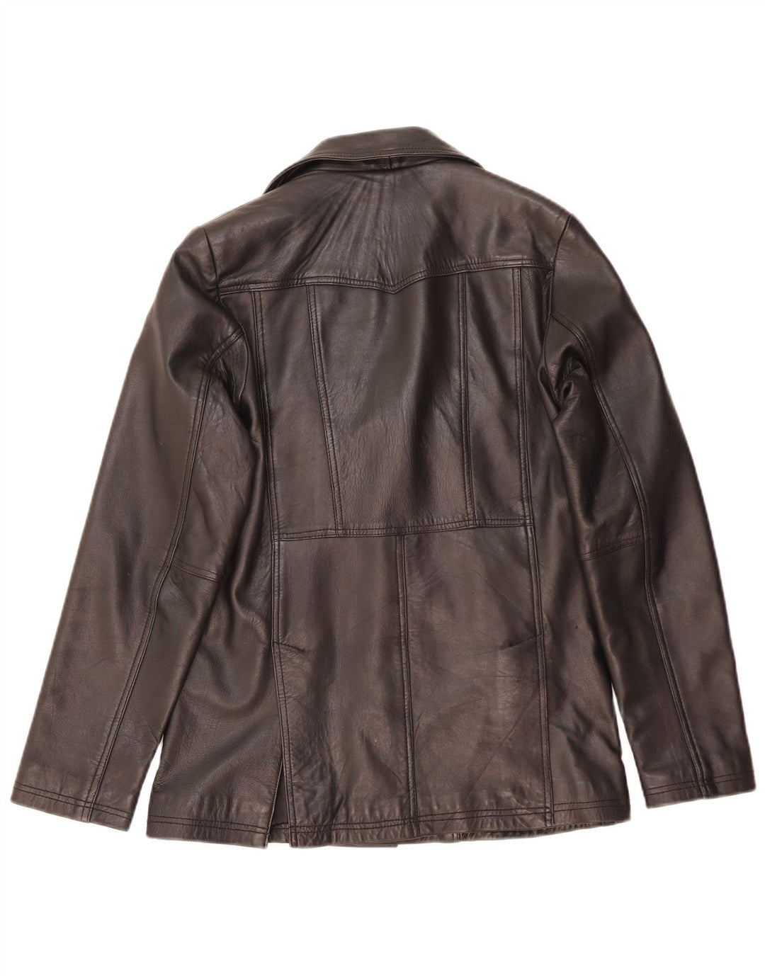 MDM Chaqueta de cuero para hombre UK 38 Medium Black Leather