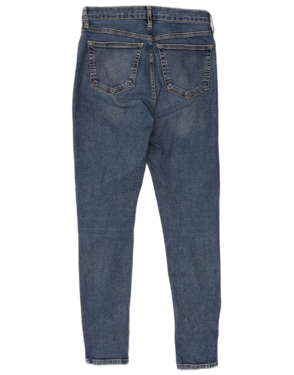 Topshop Vaqueros pitillo para mujer UK 12 Medium W30 L27 Algodón azul