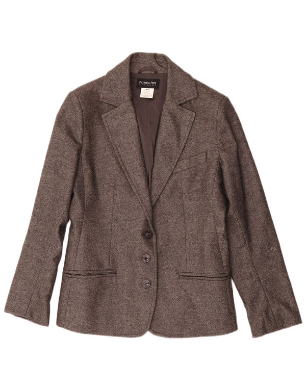 Patrizia Pepe Chaqueta Blazer De 3 Botones Para Mujer IT 44 Algodón Gris Medio