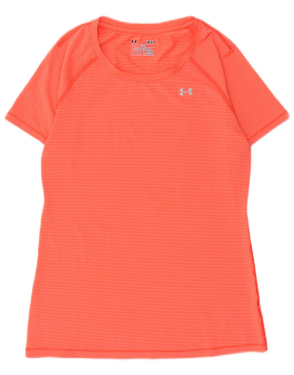 Under Armour Camiseta Heat Gear para mujer Top UK 10 Small Naranja Poliéster