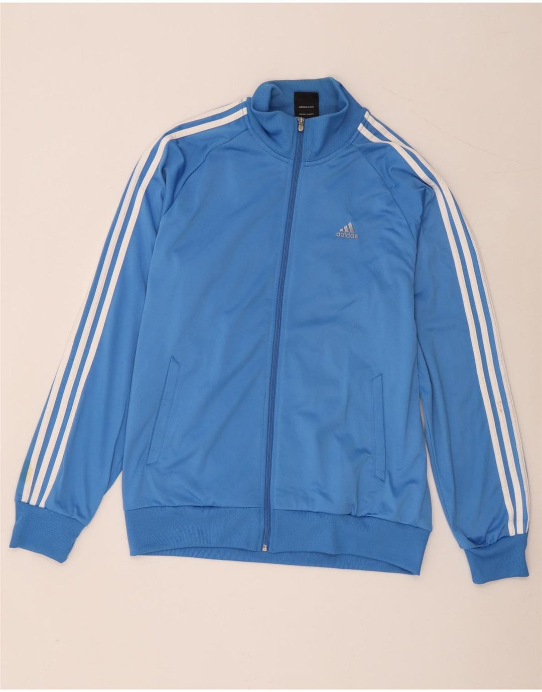 Adidas Mens Clima 365 Chándal Top Chaqueta Poliéster Azul Medio