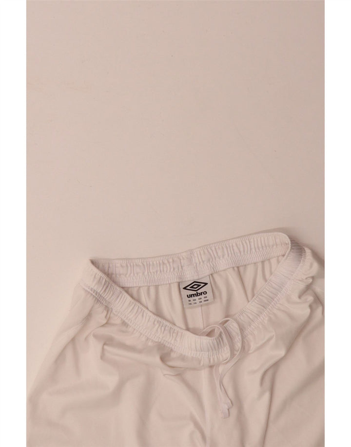 UMBRO Shorts deportivos para niño 13-14 años XL Blanco Colorblock Poliéster