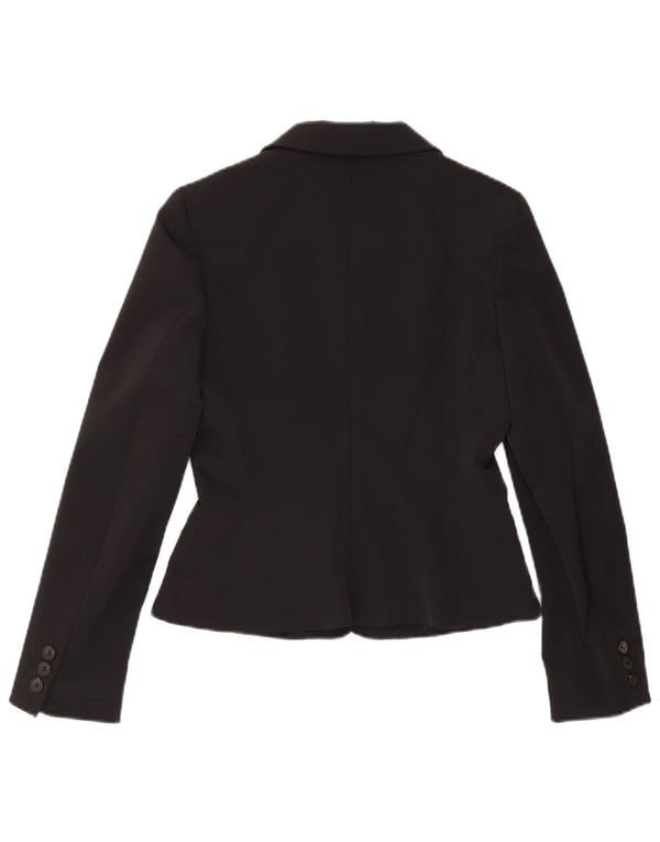 Max Mara Chaqueta tipo blazer de 3 botones para mujer UK 10 Small Poliéster negro