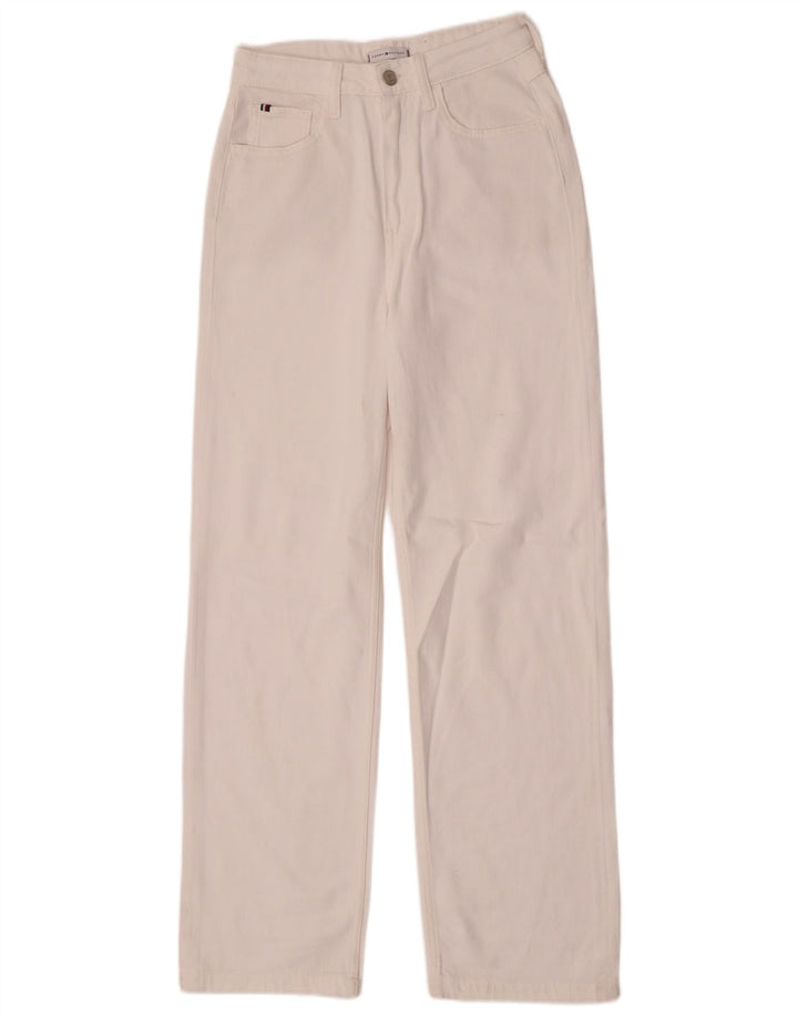 Vaqueros Rectos Tommy Hilfiger Mujer W27 L30 Algodón Blanco
