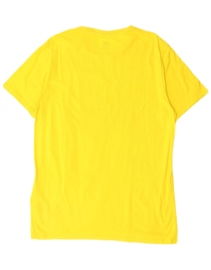 Levi's Hombre Peanuts Graphic Camiseta Top Grande Algodón Amarillo
