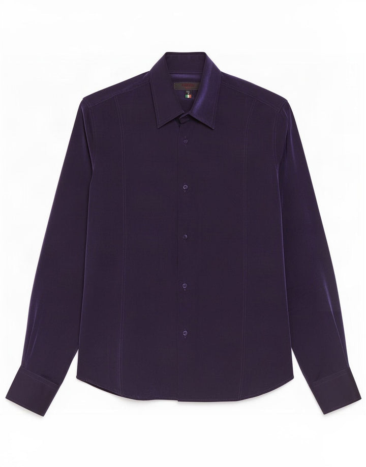 Tipo' S Camisa ajustada para hombre Small Purple Viscosa