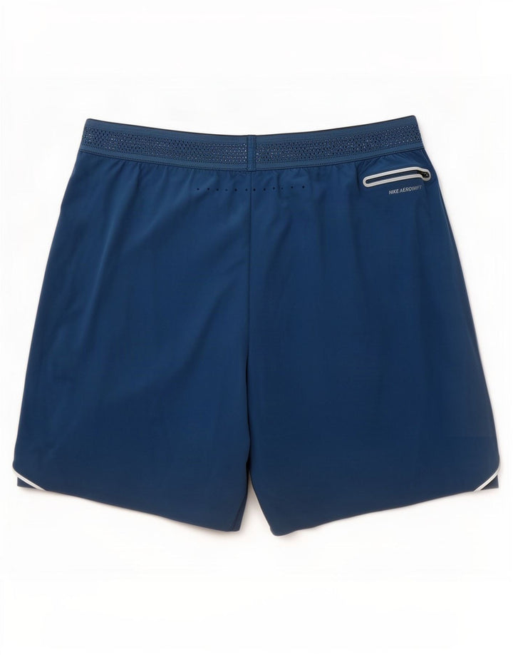 Nike - Pantalones cortos deportivos para hombre, nailon azul grande