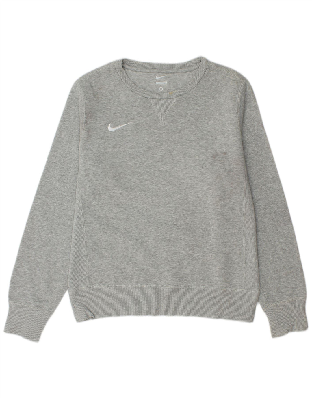 Nike - Sudadera tipo jersey para hombre, talla pequeña, algodón moteado gris