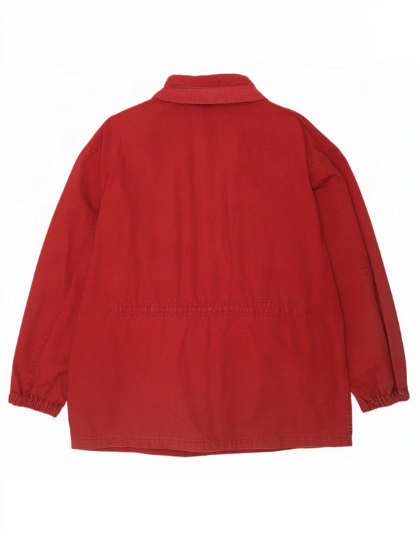 Vintage hombres chaqueta utilitaria Reino Unido 42 XL algodón burdeos