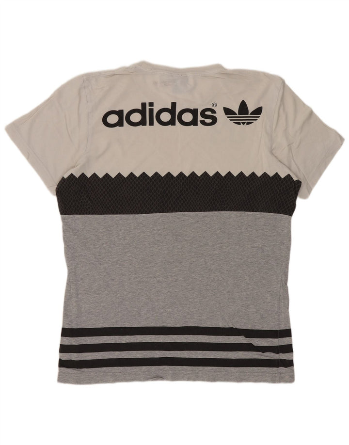Camiseta ADIDAS Originals Graphic para hombre Top gris medio de algodón con bloques de color