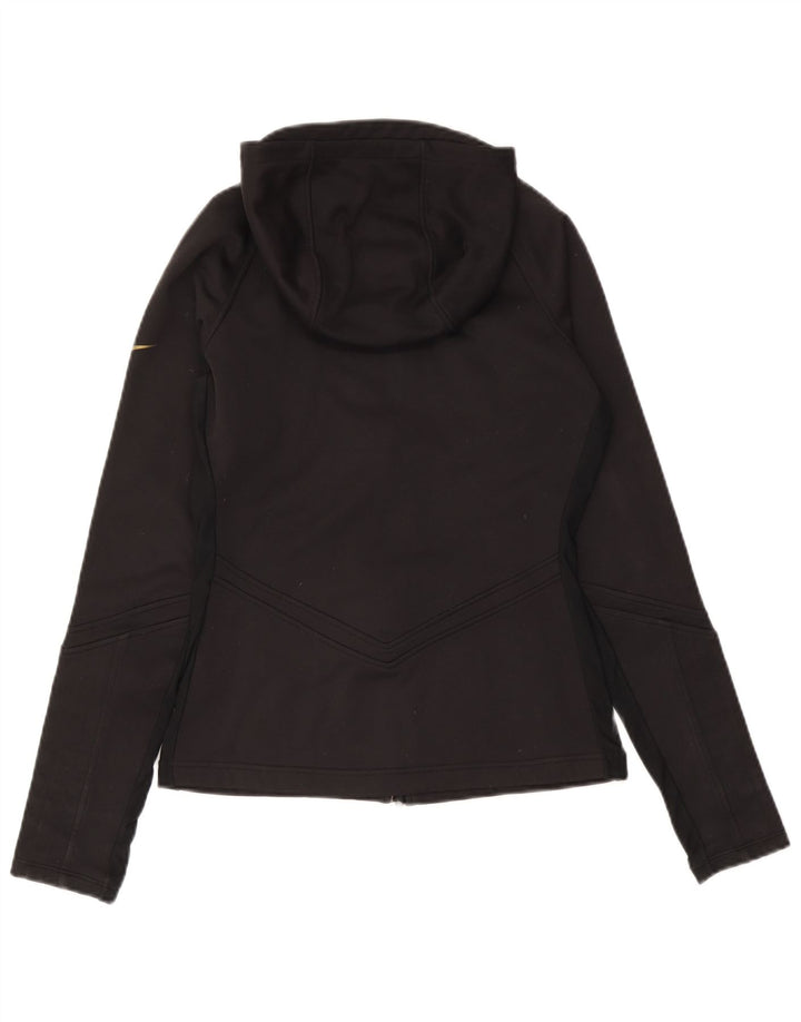 Nike Sudadera con capucha y cremallera para mujer UK 10 Small Poliéster negro