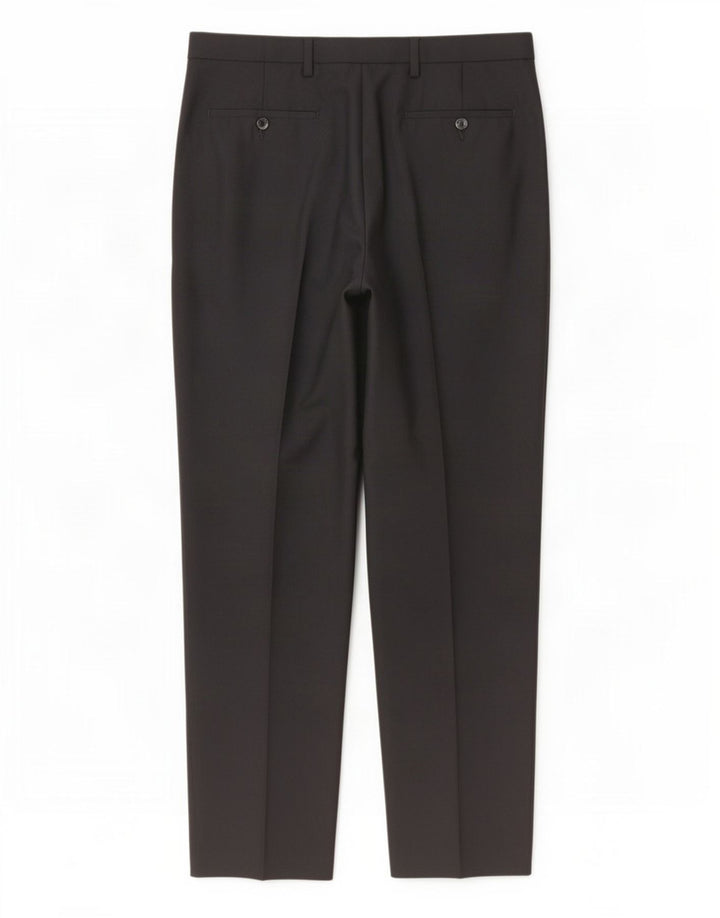 Marks & Spencer Pantalón chino de corte regular para hombre W34 L33 Poliéster negro