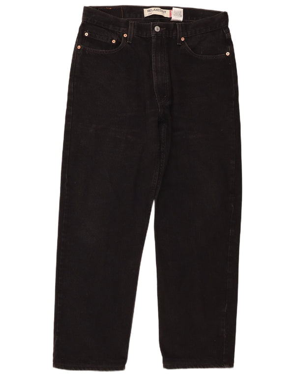 Levi's Vaqueros cónicos de ajuste relajado 550 para hombre W34 L32 Algodón negro