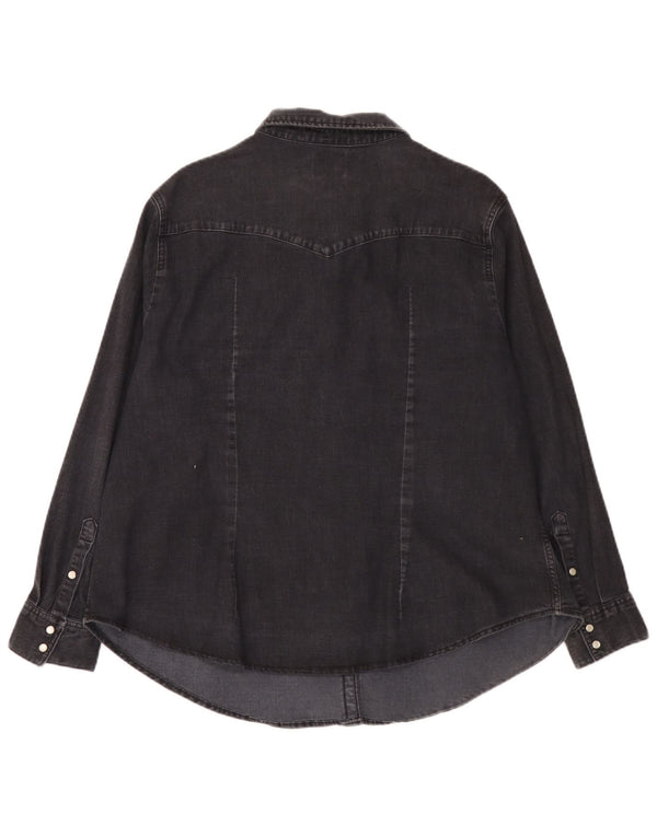 Levi's Camisa vaquera para mujer UK 20 2XL Algodón negro