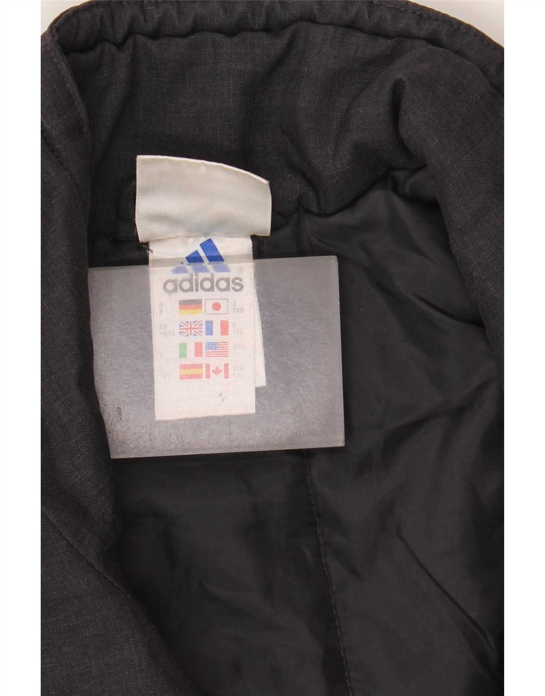 Adidas Chaqueta utilitaria para hombre Reino Unido 44/46 Grande Poliéster negro