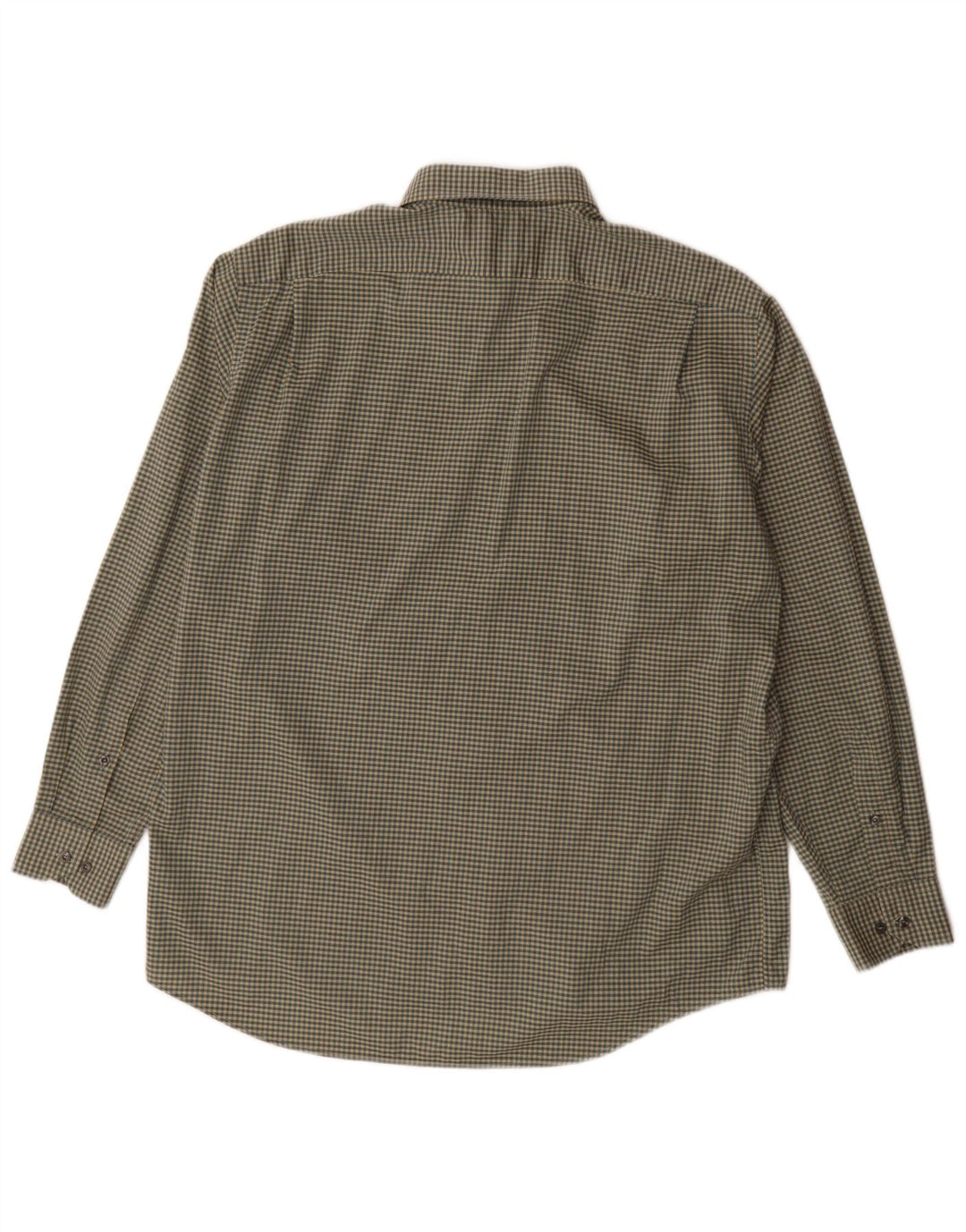 Camisa Lacoste para hombre talla 42 algodón a cuadros caqui grande