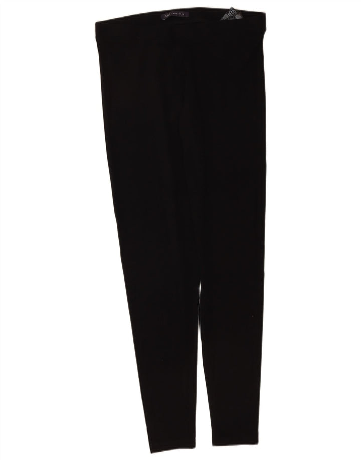 Marks & Spencer Leggings regulares para mujer UK 42 Mediano Algodón negro