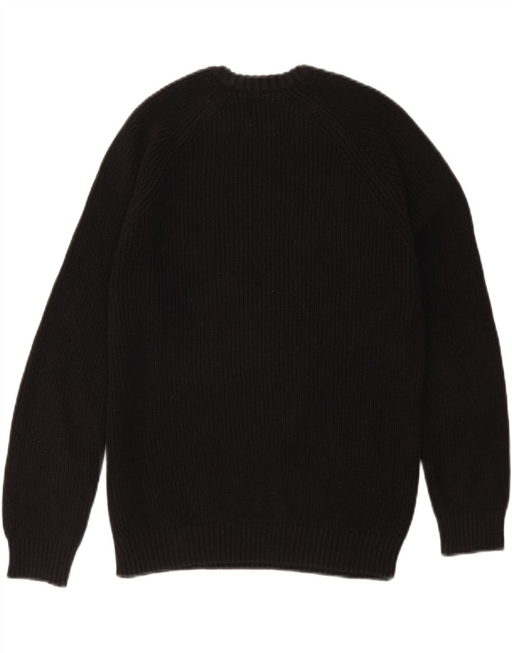 Zara - Jersey extragrande con cuello redondo para mujer, talla 10, color negro