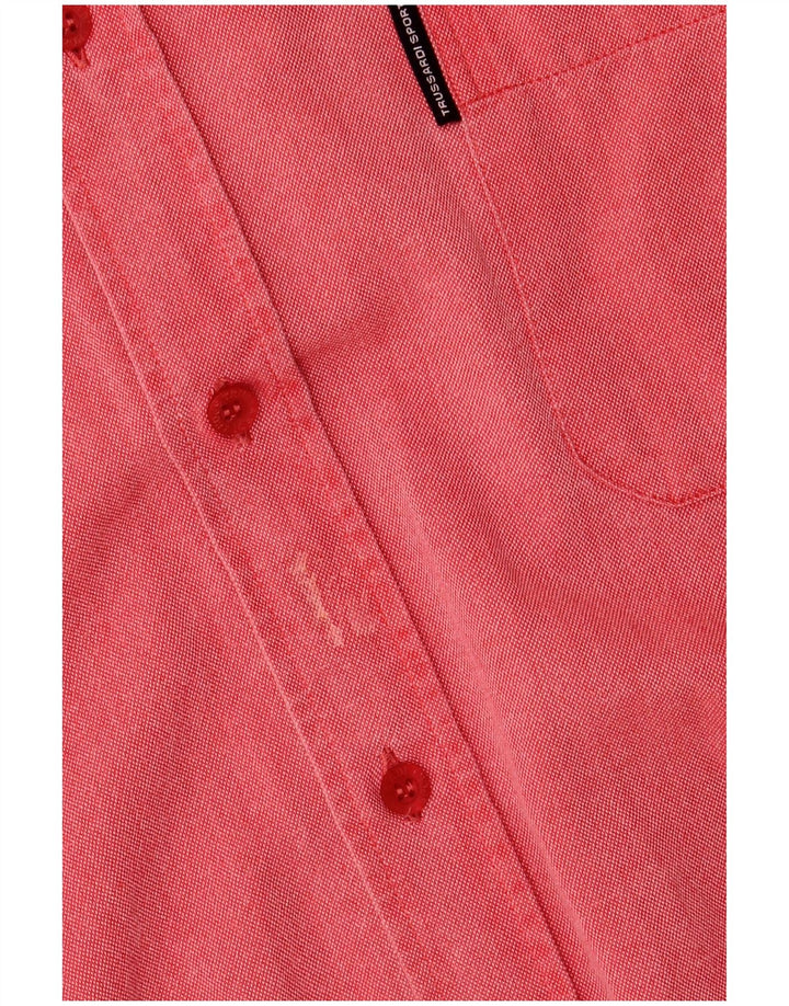 TRUSSARDI Camisa Manga Corta Hombre Rojo Mediano