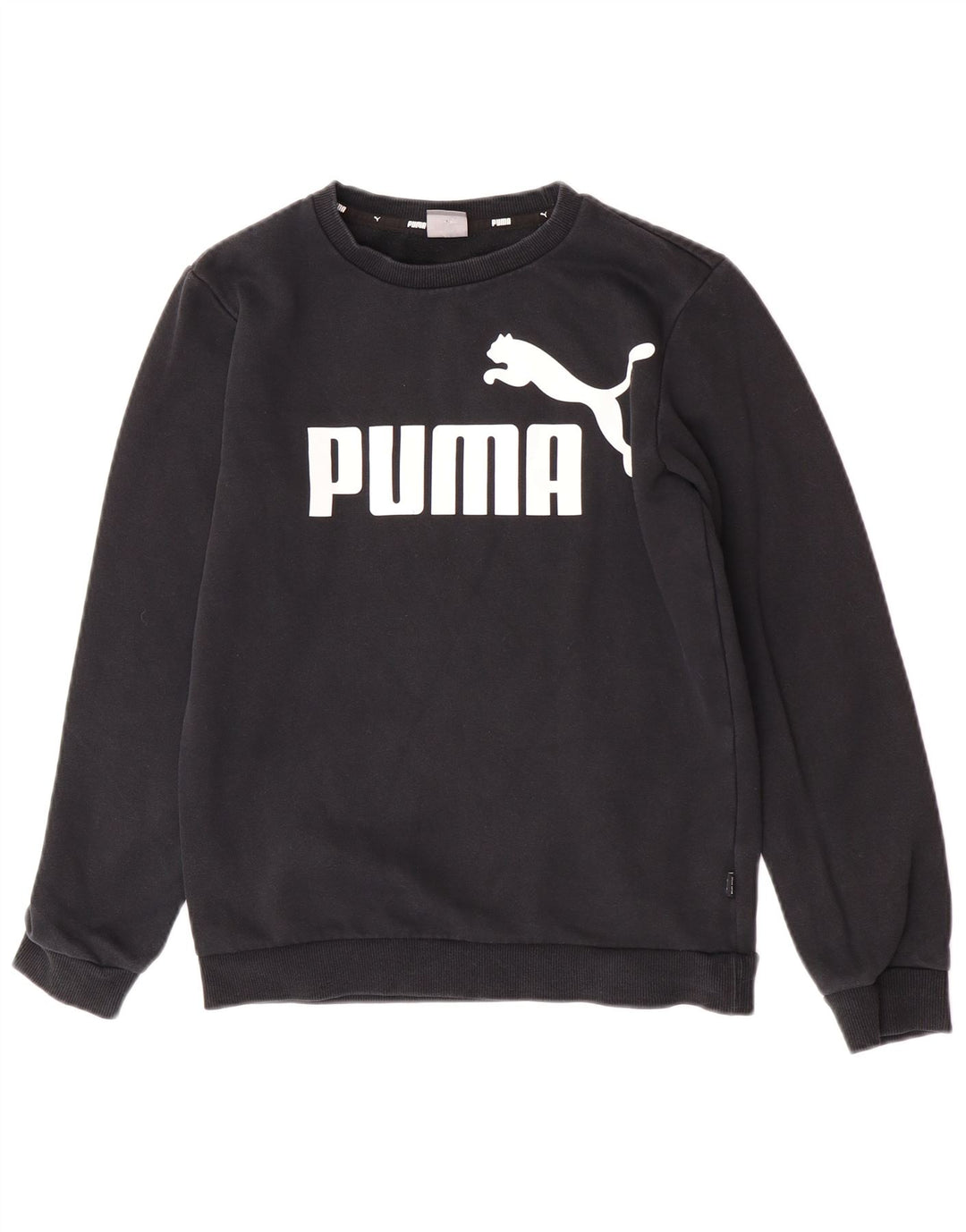 Puma Sudadera gráfica para niños 13-14 años Algodón Negro