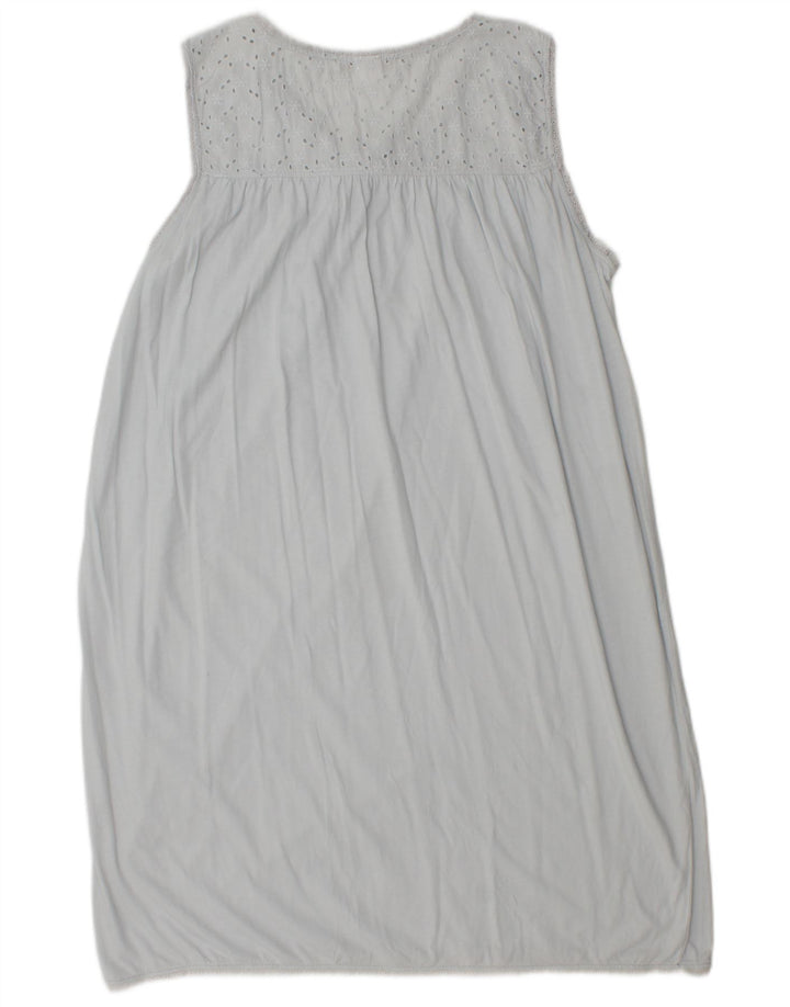 Zara Mujer Vestido Recto Sin Mangas UK 44 Grande Gris