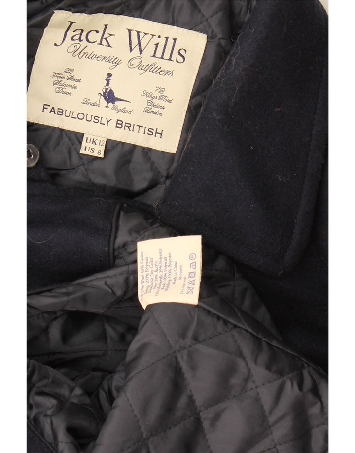 Jack Wills Chaquetón para mujer UK 40 Lana azul marino mediana
