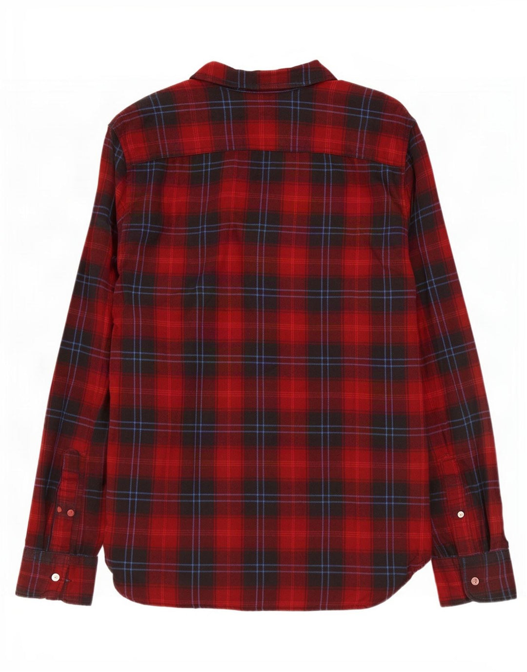 Levi's Hombre Camisa De Franela De Algodón A Cuadros Rojo Medio
