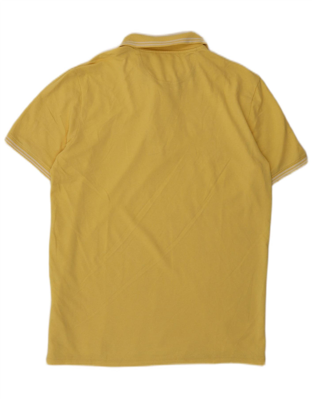 CHAMPION Polo de ajuste fácil para hombre de algodón amarillo medio