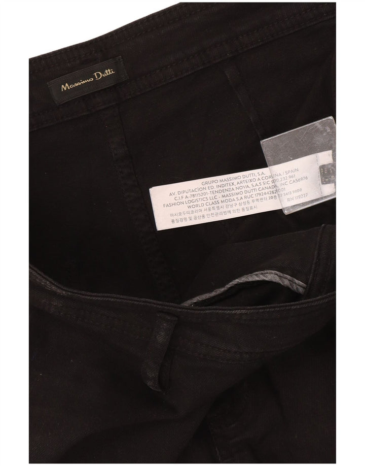 Massimo Dutti Pantalón Casual Mujer EU 40 Medium W30 L27 Negro Algodón