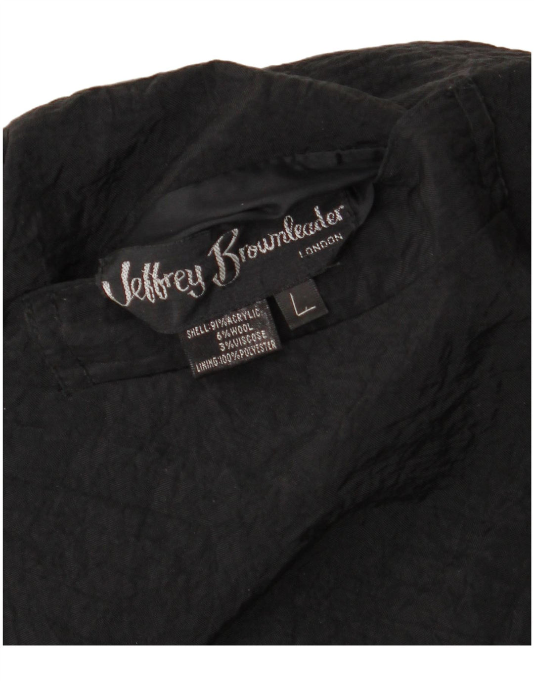 Jeffrey Brownleader Chaqueta reversible para hombre UK 40 Grande Púrpura Geométrica
