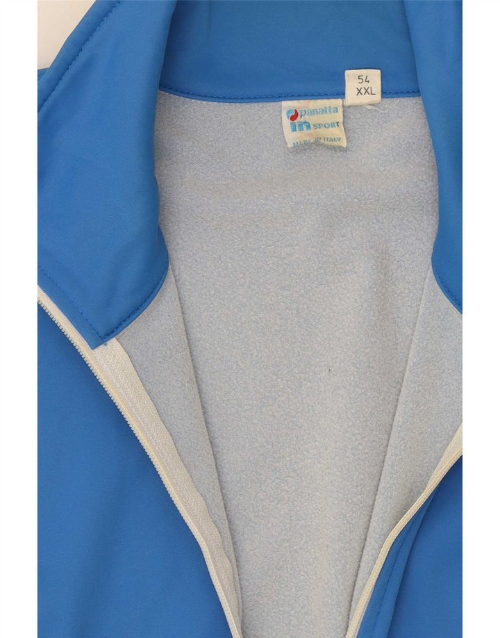 panatta Hombre Chándal Top Chaqueta IT 54 XL Azul Colorblock Poliamida