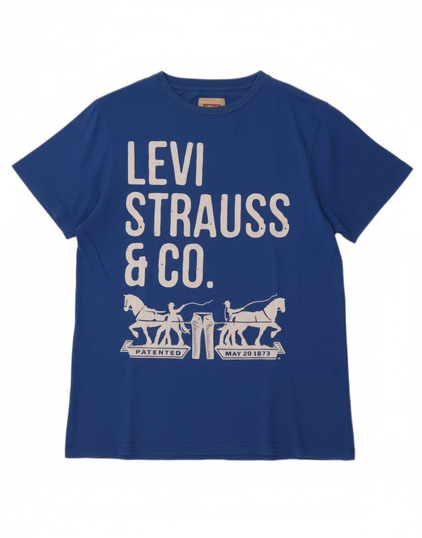 LEVI'S Camiseta gráfica para niño Top 15-16 años Azul Algodón