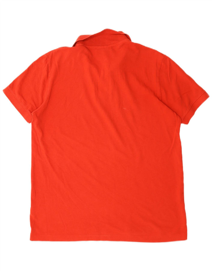 Kappa Polo Hombre Grande Rojo Algodón