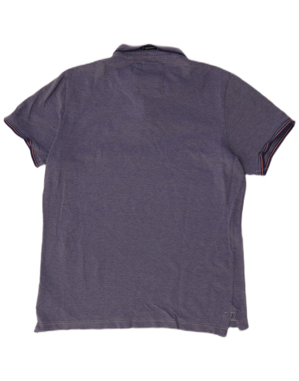 SUPERDRY Polo Hombre 2XL Algodón Azul