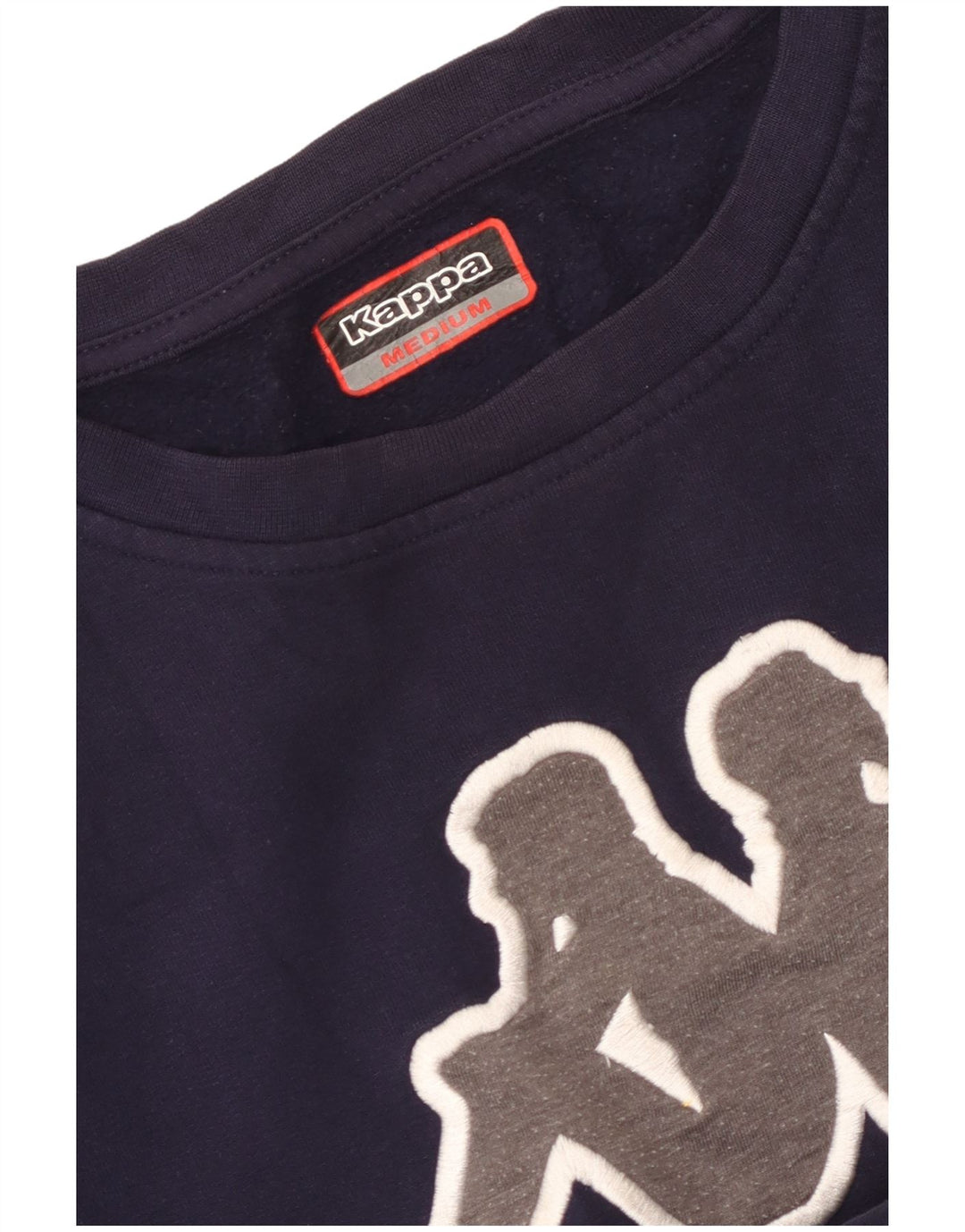 Kappa - Sudadera gráfica para mujer, talla 40, tamaño mediano, azul marino